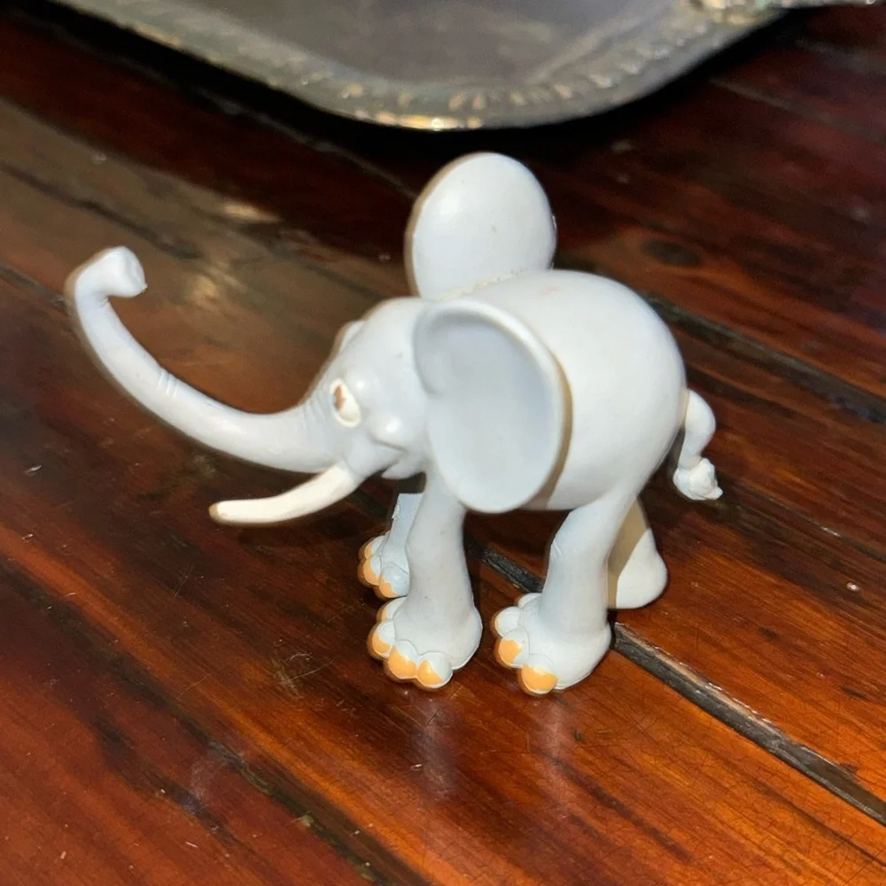 Zoo funny long legged elephant Pvc birthday cake topper toy figure